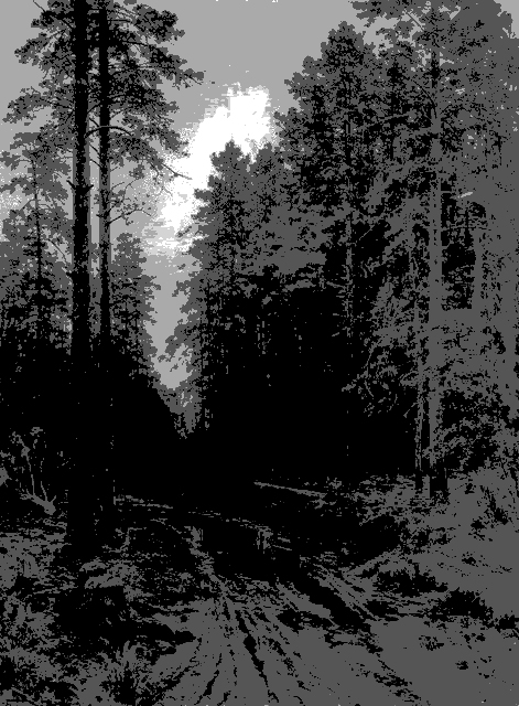 Shishkin forest dusk 4 values